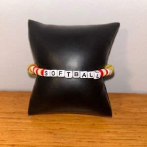 Softball (Sports) Heishi Bracelet